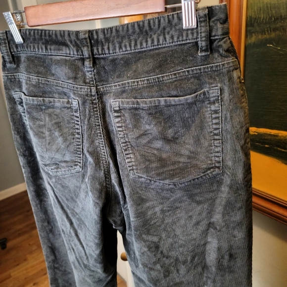 Vintage Y2K 2000s Corduroy Pants Eddie Bauer Womens Size Tall 8 Black - Picture 6 of 10
